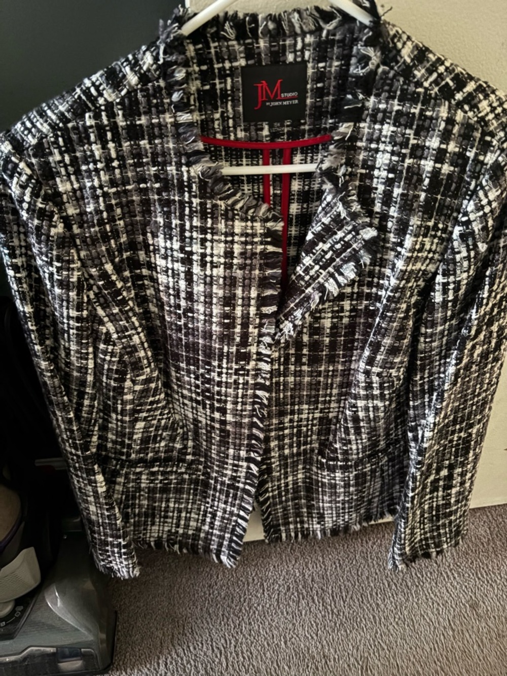 Black & White Tweed Jacket